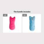 Cat Teaser Toy 1Pc Interactive Cat Teaser Toy | Cat Design Containing Squeaky Plush Pillow Toy - Pet Supply - Image 13