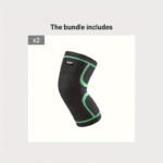 Breathable Compression Knee Support Sleeve With Elastic Compression Fit, Multi-Color (Orange/Green/Black) For Sports - Image 14