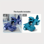 2-In-1 Automatic Transforming Dinosaur Car Toy - Robot Mode With Moving Wheels, Interactive Toy For 3-5 Years Boys & Girls, Dino Lover Gift For Birthday/Christmas, Compatible With Major Toys - Image 14