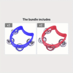 1Pc Adult Tambourine With 4 Bells - Heavy-Duty Abs Construction, Portable Handheld Percussion Instrument For Live Performances, Concerts, Parties - Compatible With Drum Sets & Keyboards - Available In Red, Green, Blue, Yellow, Black - Ideal For Beginners & Professionals, Party Music, Vibrant Colors, Durable Construction, Musical Accessory, Professional Musicians - Image 17