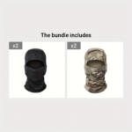 1Pc Unisex Camouflage Balaclava Hat - Full Face Mask & Neck Gaiter With Breathable Mesh-Like Texture, Multi-Color Camo Patterns (Green/Brown/Black) For Cycling, Skiing, Fishing, Motorcycling - Windproof & Sun Protection, Durable Textile Fabric, Versatile Outdoor Sports Mask & Headscarf - Image 43