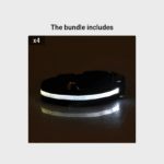 Pet Dogs Adjustable Luminous Collar For Night Safety - Striped Glow-In-The-Dark Collar For Night Walking - Image 12