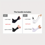 2 Pairs Cooling Arm Sleeves, Unisex Polyester Knit Fabric, Uv Protection, Sun Protection, Hand Washable, Pull-On Design For Sports, Running, Fishing, Cycling, Skiing - Image 17