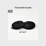 Elastic No-Tie Sneaker Laces With Metal Lock - Quick-Lock Twist Rope Design, Light Blue & White, Comfortable For Casual & Sports Footwear, Casual Footwear, Sleek Shoe Design, Secure Fit Footwear - Image 22