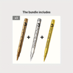 3Pcs/Set Brush Metal Marker Pen, Golden, Silvery, Copper, Permanent Art Paint Marker, Craft Scraping, Fabric, Professional Art Supplies - Image 11