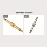1/4 Inch Male To 1/4 Inch Male Golden-Plated Adapter 6.35 Mm Monochrome Nickel -Plated Plug 6.5M-6.5M Power Amplifier Electronic Organ Audio Connector - Image 7