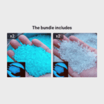 8000Pcs Blue Stone Glow In The Dark Rocks For Outdoor Garden Luminous Decor Rubble For Pots Decoration, Yard Ornament, Pebbles For Plants Indoor Vase, Glowing Small Rocks Gravel Glows Blue - Image 15