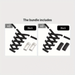 1 Pair Diamond Cross Locks No Tie Elastic Shoelaces For Sneakers, Durable Acetate Fiber - Image 20