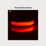 Pet Dogs Adjustable Luminous Collar For Night Safety - Striped Glow-In-The-Dark Collar For Night Walking - Image 17