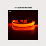Pet Dogs Adjustable Luminous Collar For Night Safety - Striped Glow-In-The-Dark Collar For Night Walking - Image 15