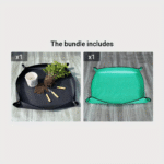 1Pc, Plant Pot Mat For Indoor Plants And Soil Control, Thickened Foldable Succulent Potting Pad, Green Portable Gardening Mat, Replanting Mat, Folding Garden Kneeler, Square-Shaped Portable Gardening Repotting And Watering Mat - Image 7