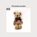 1Pc Handmade Stuffed Bear Plush - Realistic 15Cm/5.9" Soft Doll, Cute Baby / Stuffed Animal, Keychain Pendant For Wedding Birthday Party Decor, Accessory (Grey////) - Image 13