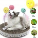 Petgravity Interactive Cat Plush Toy Ball With Music & Sound - Self-Entertaining Fluffy Pom-Pom, Soft Plush Material, Battery-Powered (Button Cell) For All Breeds, Cute Kitten Training & Playtime, Cat Toy, Playful Design, Durable Pet Accessory - Image 9