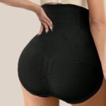 1Pc High-Waist Tummy Control Shapewear Panties For Women - Slimming Waist Trainer & Butt Lifter, Postpartum Recovery Underwear With Adjustable Hook Closure, Geometric Pattern, Breathable Fabric, Waist Slimming Panties | Snug Fit Design | Adjustable Closure, Waist Trainer Tummy Control - Image 7