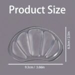 2Pcs Silicone Forefoot & Heel Cushions - Transparent Gel Insoles For Pain Relief, Comfortable Support For Standing, Hiking, Dancing & Sports - Soft, Non-Slip - Image 6