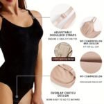 1Pc High-Compression Women'S Shapewear Bodysuit | Backless, Adjustable Strap, Elastic Hip Lift, Thin Waist Design For Tummy Control, Full Bust Support, Skinny Sleeveless Fit, Plus Size, Modeling Romper, Comfortablefit - Image 11