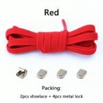 1 Pair Easy-Slide No-Tie Elastic Shoe Laces For Adult Sneakers - Durable Polyester & Spandex Blend, 100.0Cm Length, 0.79Cm Width, With 4 Metal Buckles - Quick Slip-On Convenience In 12 Colors, Shoe Accessories - Image 14