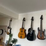 1Pc Black Wall-Mounted Guitar Stand - Abs Material, Secure Home Instrument Display Hook For Guitars, Protects Against Scratches & Dust, Easy Access Design, Display Guitar Stand | Sleek Black Finish | Abs Resin Construction, Guitar Wall Mount - Image 7