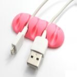 Silicone Cable Organizer With 5-Hole Design - Multi-Slot Wire Winder For Desk, Nightstand & Office - Tangle-Free Cord Management, Space-Saving Cable Storage - Durable Non-Slip Charging Cable Holder (Creative Gift Idea), Desk Organization, Compact Organizer, Sturdy Construction, Tech Enthusiasts - Image 6