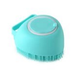 Soft Pet Bath Massage Gloves With Gentle Brush Bristles - Safe & Comfortable Dog & Cat Grooming Brush, Non-Slip Grip, Durable Plastic & Design For Sensitive Light Beige, Easy To Clean, Suitable For Puppies, Small & Large Dogs, Petsafe Material, Puppy Care - Image 9