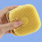 Soft Pet Bath Massage Gloves With Gentle Brush Bristles - Safe & Comfortable Dog & Cat Grooming Brush, Non-Slip Grip, Durable Plastic & Design For Sensitive Light Beige, Easy To Clean, Suitable For Puppies, Small & Large Dogs, Petsafe Material, Puppy Care - Image 10