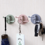 3-Branch Traceless Hanging Hook - Multifunctional Rotary Hook For Kitchen & Bathroom Walls - Punch-Free Installation! - Image 2