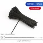 100Pcs/Bag Zip Ties Cable Ties Heavy Duty Plastic Wire Ties Self Locking Zip Tie Wraps Cord Management For Home, Office, Gardening - Image 10