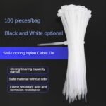 100Pcs/Bag Zip Ties Cable Ties Heavy Duty Plastic Wire Ties Self Locking Zip Tie Wraps Cord Management For Home, Office, Gardening - Image 6