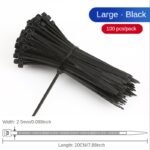 100Pcs/Bag Zip Ties Cable Ties Heavy Duty Plastic Wire Ties Self Locking Zip Tie Wraps Cord Management For Home, Office, Gardening - Image 8