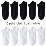 1/5/10/30 Pairs Of Socks For Men And Women, Black And White Thin Ankle Socks, No-Wash, Deodorant, Sweat Absorbing, Summer Thin, Foot Bath, Boat Socks, Sweat-Resistant - Image 11