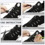Shoelace 1 Pair Round Elastic Shoelaces Suitable For Various Shoe Accessories No Tie Shoelace Fixed Stretching Locking Lazy Laces - Image 10