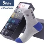 5 Pairs Men'S Sports Socks - Breathable Moisture-Wicking, Reinforced Toe & Heel, All-Season Thin Comfort For Basketball Gym Casual Wear (Eu 38-43), Basketball Socks | Flexible Socks | Durable Comfort Socks - Image 4