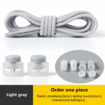 No Tie Shoelace Elastic Round Lock Shoe Laces Sneakers Shoelaces Without Ties Adult Laces For Shoes Shoestrings, Colorful No-Tie Lacing System - Image 11