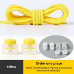 No Tie Shoelace Elastic Round Lock Shoe Laces Sneakers Shoelaces Without Ties Adult Laces For Shoes Shoestrings, Colorful No-Tie Lacing System - Image 5
