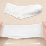 5 Pairs Disposable Travel Socks, Breathable Compression, Medium & Short Length, Solid Color, Polyester 80%, Spandex 20%, Knit Fabric, Portable For Travel - Image 8