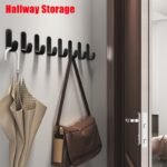 6Pcs Heavy-Duty Hooks - No Drill Installation, Space-Saving Organizer For Entryway, Bathroom, Kitchen, Closet - Holds Keys, Towels, Robes, Bags - Easy Installation With Adhesive/Screw Mounting - Durable Plastic Hooks For Home Organization & Holiday - Image 2