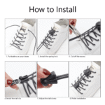 1Pair Tieless Elastic Shoe Laces - Heavy Duty No Tie Shoelaces For Adult With Strong Lock And Speed Shoestrings - Image 10