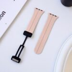 Magnetic Strap For Apple Watch Ultra 49Mm Folding Buckle Type Watch Band For Iwatch Series 8 Se 7 6 5 4 3 45Mm 41Mm 40Mm 44Mm 42Mm 38Mm Bands, Smartwatch Accessory, Wearable Tech Accessory, Modern Smartwatch Band, Sleek Watchband Design, Highquality, Comfortable Wristband, Adjustable Watchband, Gadget Lovers, Fitness Tracker Wearers - Image 3