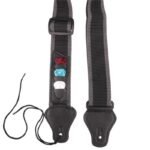 1Pc Adjustable Black Guitar Strap With Red & Blue Accents - Detachable Paddles, Comfortable Shoulder Pad For Acoustic & Electric Guitars, Secure Fit For Bass & Folk Instruments, Guitar Accessories, Musician Gear, Sleek Design, Durable Construction - Image 8