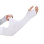 2 Pairs Cooling Arm Sleeves, Unisex Polyester Knit Fabric, Uv Protection, Sun Protection, Hand Washable, Pull-On Design For Sports, Running, Fishing, Cycling, Skiing - Image 10