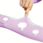 2 Pairs Cooling Arm Sleeves, Unisex Polyester Knit Fabric, Uv Protection, Sun Protection, Hand Washable, Pull-On Design For Sports, Running, Fishing, Cycling, Skiing - Image 4