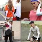 2 Pairs Cooling Arm Sleeves, Unisex Polyester Knit Fabric, Uv Protection, Sun Protection, Hand Washable, Pull-On Design For Sports, Running, Fishing, Cycling, Skiing - Image 16