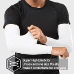 2 Pairs Cooling Arm Sleeves, Unisex Polyester Knit Fabric, Uv Protection, Sun Protection, Hand Washable, Pull-On Design For Sports, Running, Fishing, Cycling, Skiing - Image 12