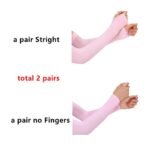 2 Pairs Cooling Arm Sleeves, Unisex Polyester Knit Fabric, Uv Protection, Sun Protection, Hand Washable, Pull-On Design For Sports, Running, Fishing, Cycling, Skiing - Image 7