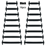 16Pcs Silicone Elastic Laces, No-Tie Fashion Sports Shoelaces, Quick & Easy Installation, Durable Replacement For Sneakers, Design - Image 3