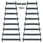 16Pcs Silicone Elastic Laces, No-Tie Fashion Sports Shoelaces, Quick & Easy Installation, Durable Replacement For Sneakers, Design - Image 7