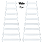 16Pcs Silicone Elastic Laces, No-Tie Fashion Sports Shoelaces, Quick & Easy Installation, Durable Replacement For Sneakers, Design - Image 5