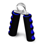 1-Pack Foam Hand Gripper With 24.95Kg Strength, Ergonomic Non-Slip Grip & Springs - Red/Blue For Home Gym, Crossfit, Wrist & Arm Strength Training, Hand Grip Strengthener
