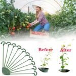 5Pcs, Potted Plant Support Rack/ Flower Vegetable Vine Climbing Bracket/ Balcony Creative Decorative Rack, Plant Fixed Rod Fixed Gardening Flower Plant Branch Dry Fixed Material Fiberglass Rod Rod Bonsai Support Rod Flower Vine - Image 2