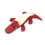 1Pc Durable Crocodile-Shaped Interactive Plush Toy For Dogs - Satisfies Natural Chewing Instinct, Provides Mental Stimulation, And Encourages Active Play - Soft, Textured, And Squeaky Design For Endless Fun - Image 5